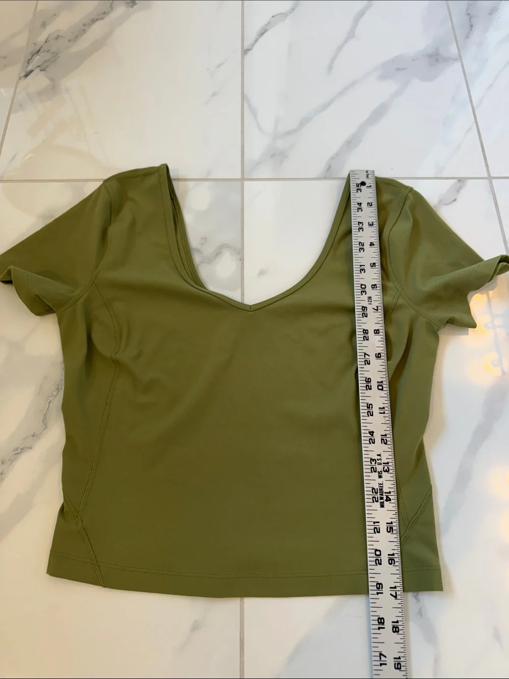 Lululemon Align Short Sleeve T-Shirt In Limited Edition Bronze Green Women’s 4